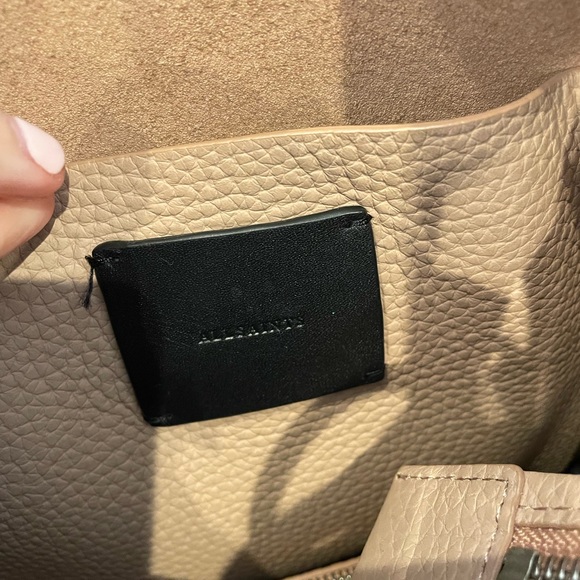 ALL SAINTS KITA SHOULDER/CROSSBODY BAG PEBBLED PINK - Picture 4 of 5